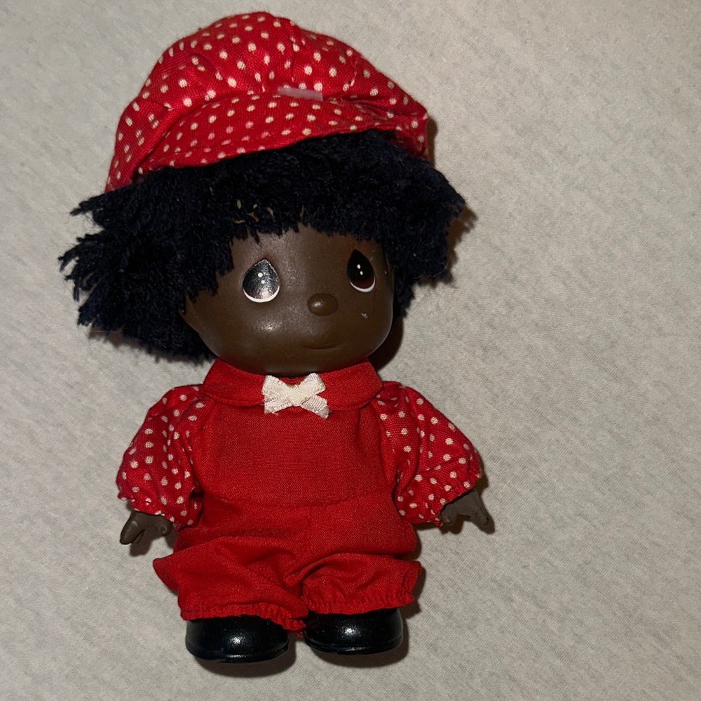 Vintage Collectible. Adorable Red Polka Dot Doll.